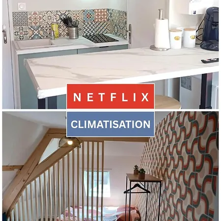 Nouveau Omer - Netflix & Clim - Centre Transports - Ideal Pro Ou Couple - Cosy & Confort - Speciale